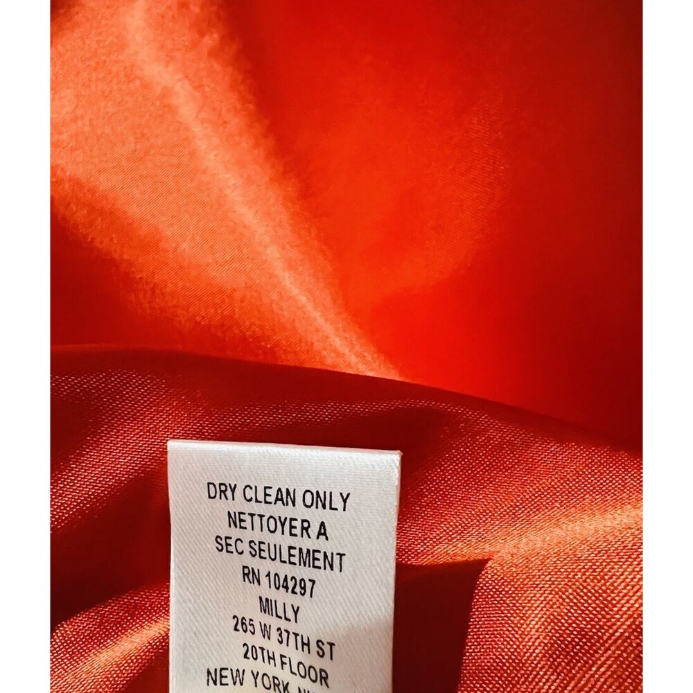 Milly of New York Women's Size 6 Orange Jacket Blazer - Picture 8 of 10